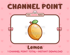 Lemon Twitch channel point icon.