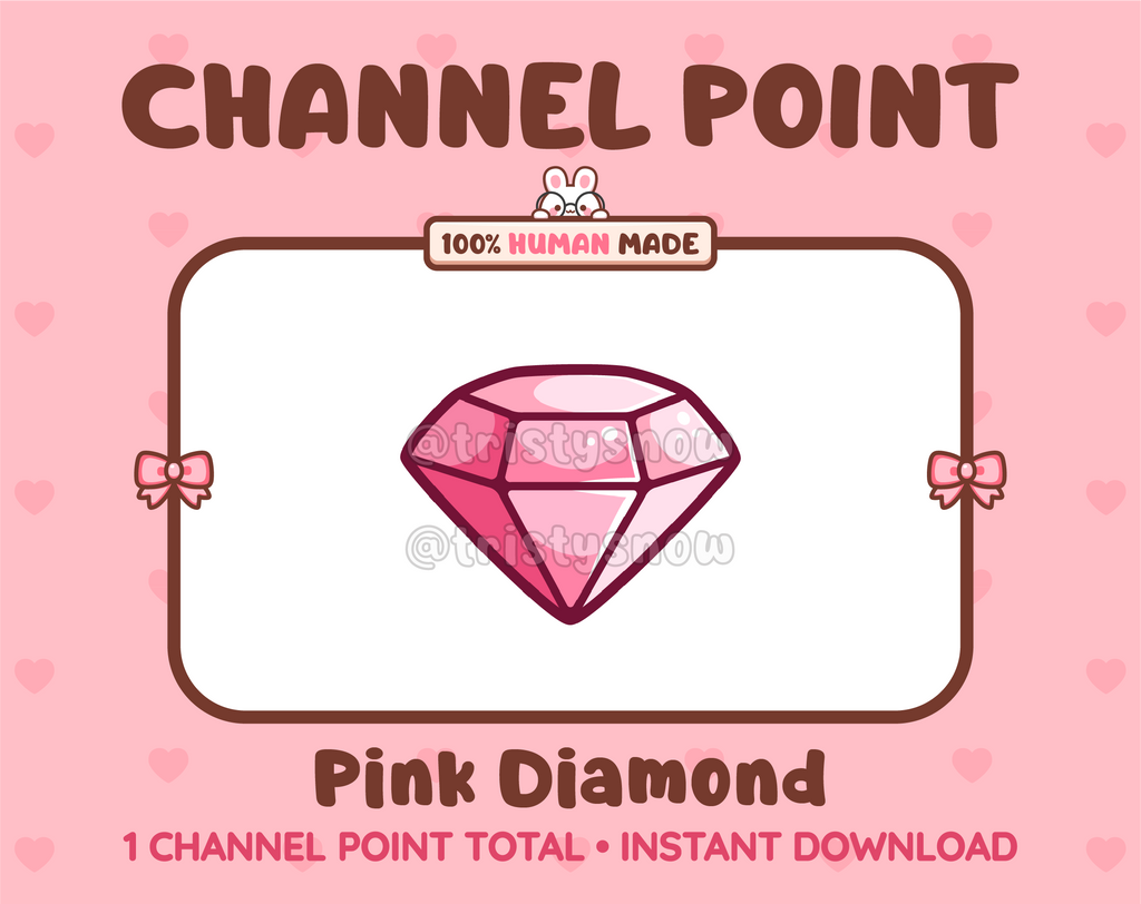 Pink Diamond Twitch channel point icon.