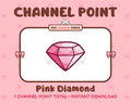 Pink Diamond Twitch channel point icon.