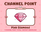 Pink Diamond Twitch channel point icon.