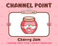 Cherry Jam Twitch channel point icon.