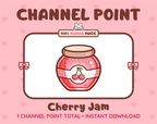 Cherry Jam Twitch channel point icon.
