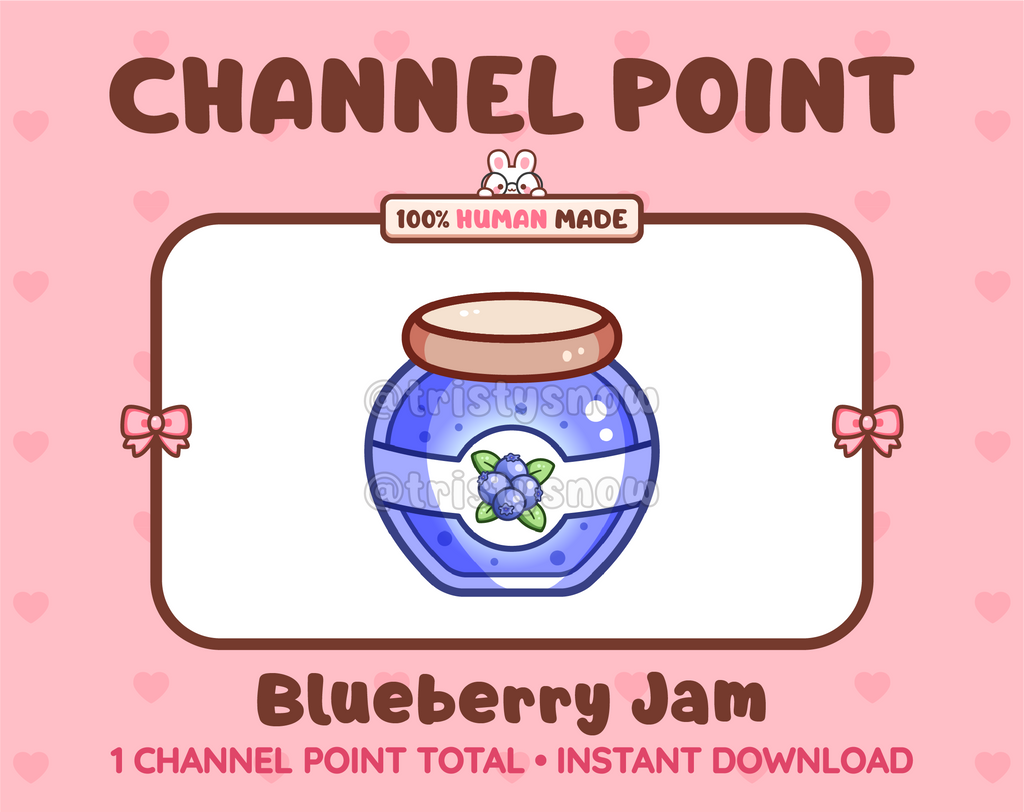 Blueberry Jam Twitch channel point icon.