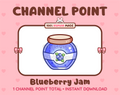 Blueberry Jam Twitch channel point icon.