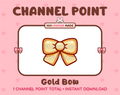 Gold Bow Twitch channel point icon.