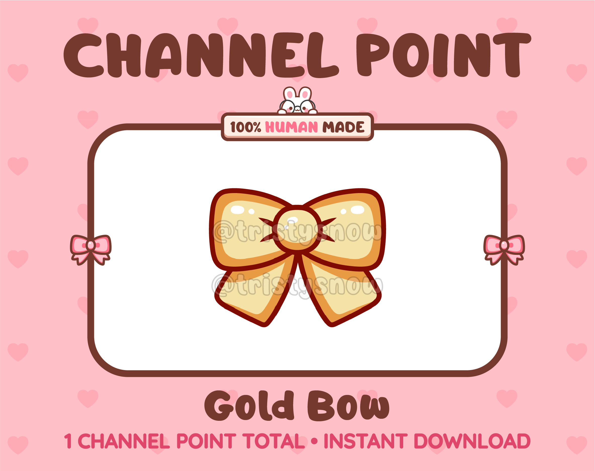 Gold Bow Twitch channel point icon.