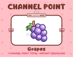 Grapes Twitch channel point icon.