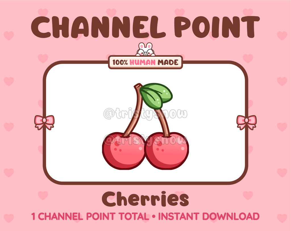 Cherries Twitch channel point icon.
