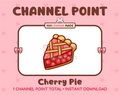 Cherry Pie Twitch channel point icon.