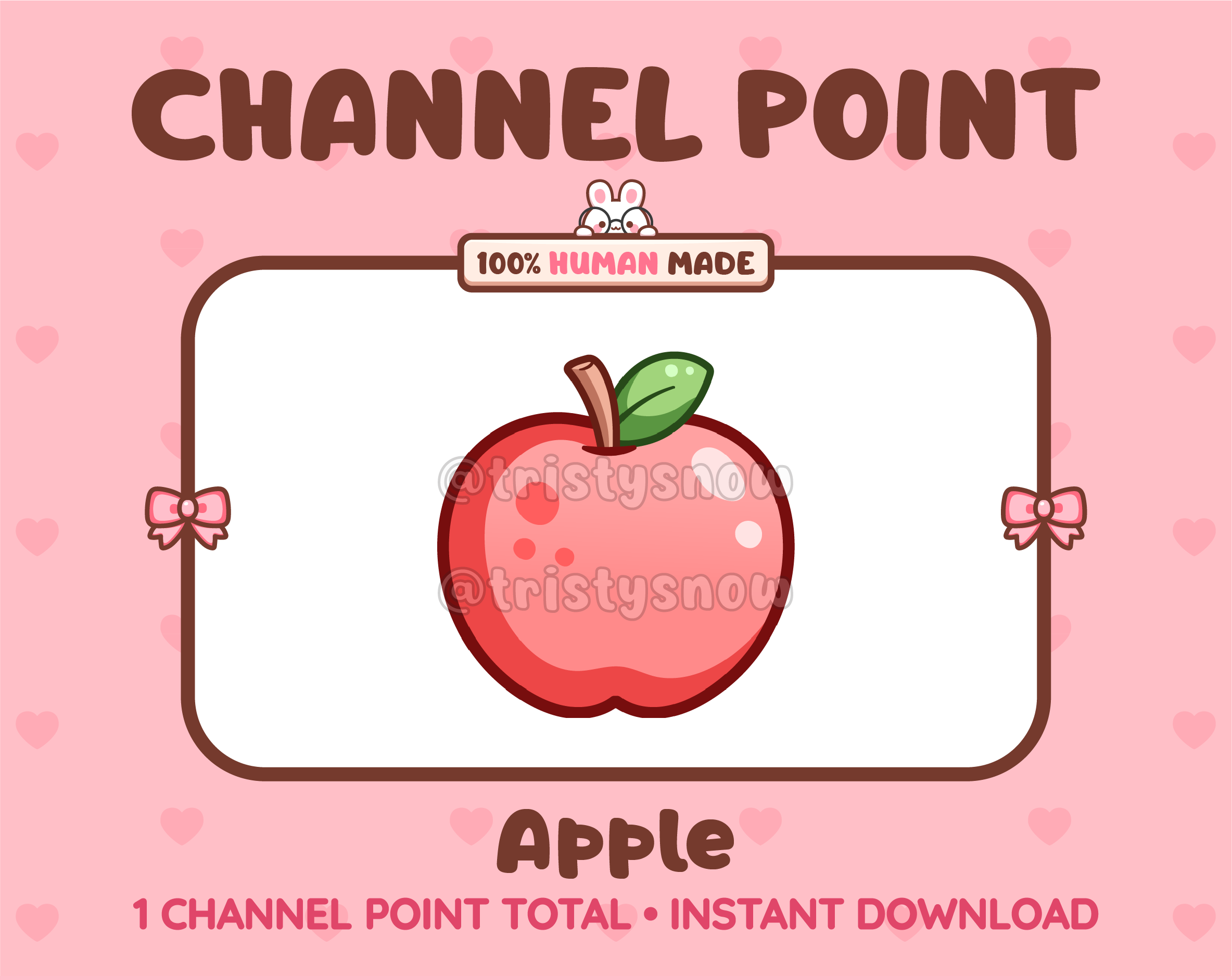 Apple Twitch channel point icon.