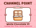White Chocolate with wrapper Twitch channel point icon.