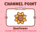 Sunflower Twitch channel point icon.