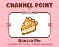 Banana Pie Twitch channel point icon.