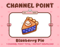 Blueberry Pie Twitch channel point icon.