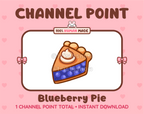 Blueberry Pie Twitch channel point icon.