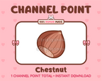 Chestnut Twitch channel point icon.