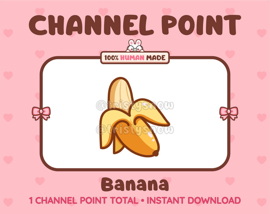 Banana Twitch channel point icon.