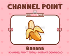 Banana Twitch channel point icon.