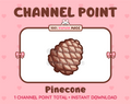 Pinecone Twitch channel point icon.