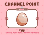 Egg Twitch channel point icon.