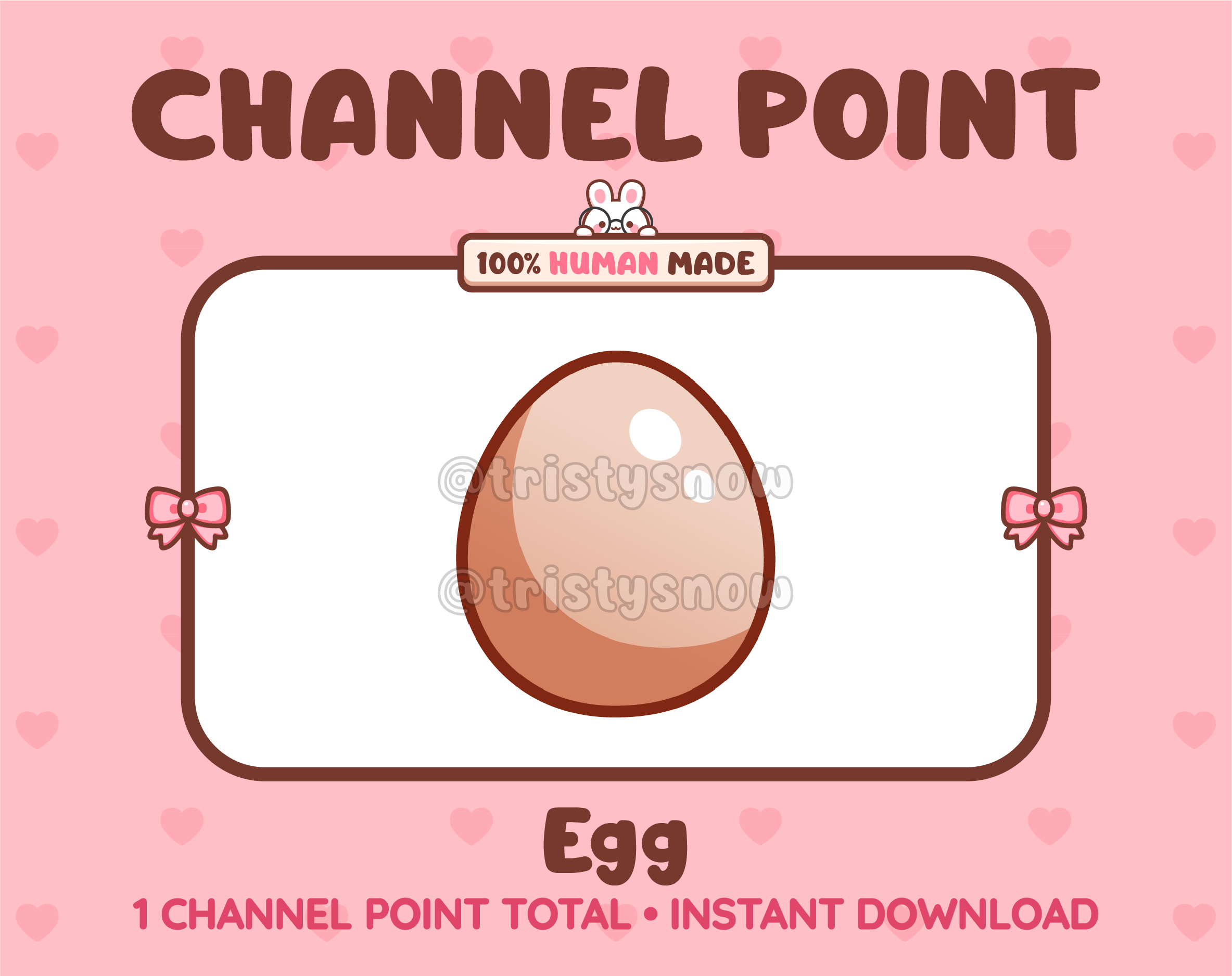 Egg Twitch channel point icon.