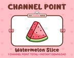 Watermelon Slice Twitch channel point icon.