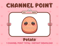Potato Twitch channel point icon.