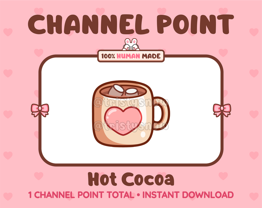 Hot Cocoa Twitch channel point icon.