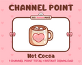 Hot Cocoa Twitch channel point icon.