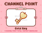 Gold Key Twitch channel point icon.