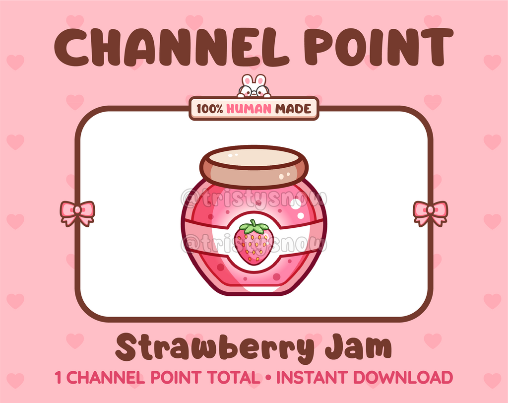 Strawberry Jam Twitch channel point icon.
