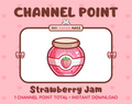 Strawberry Jam Twitch channel point icon.