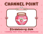 Strawberry Jam Twitch channel point icon.