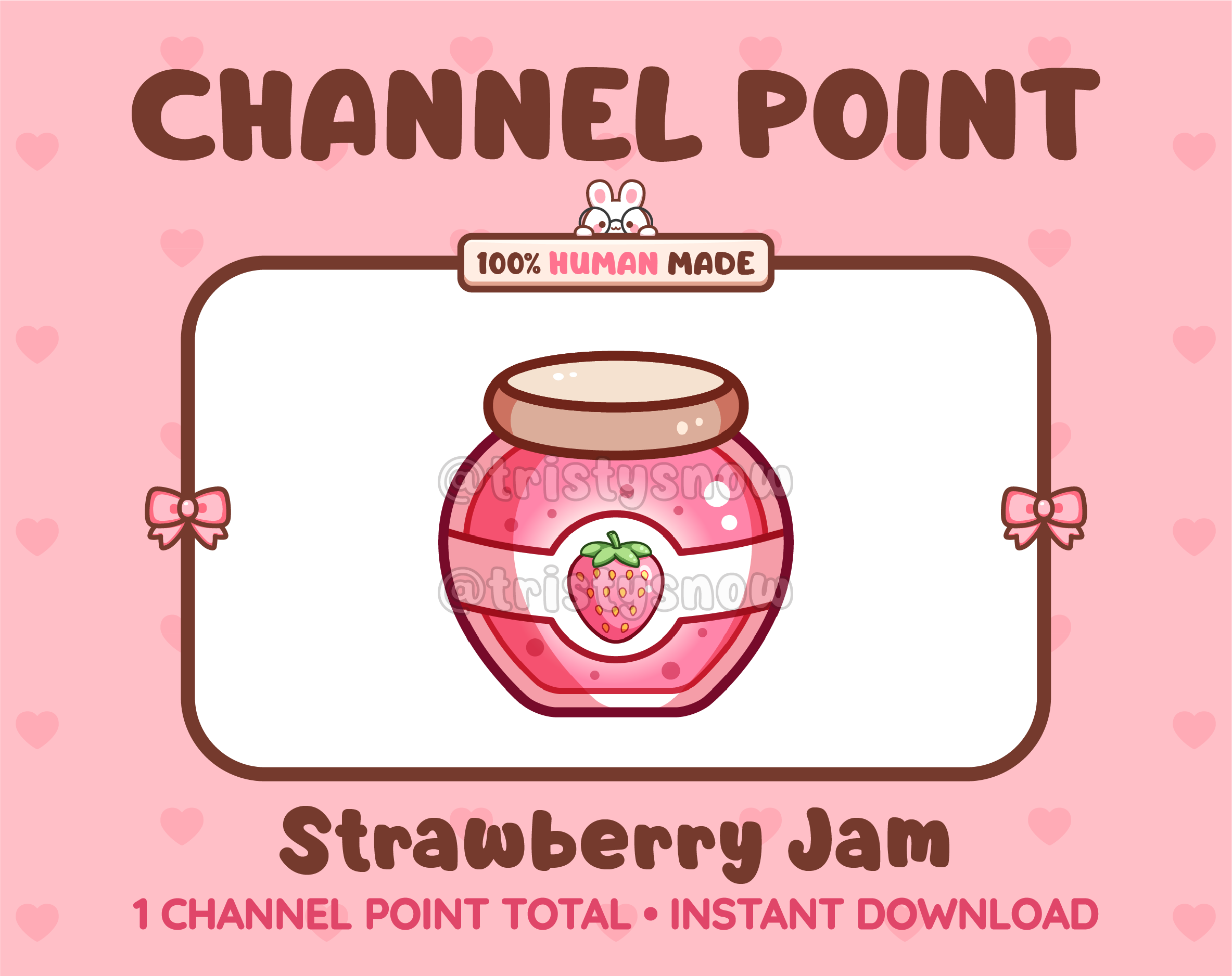 Strawberry Jam Twitch channel point icon.