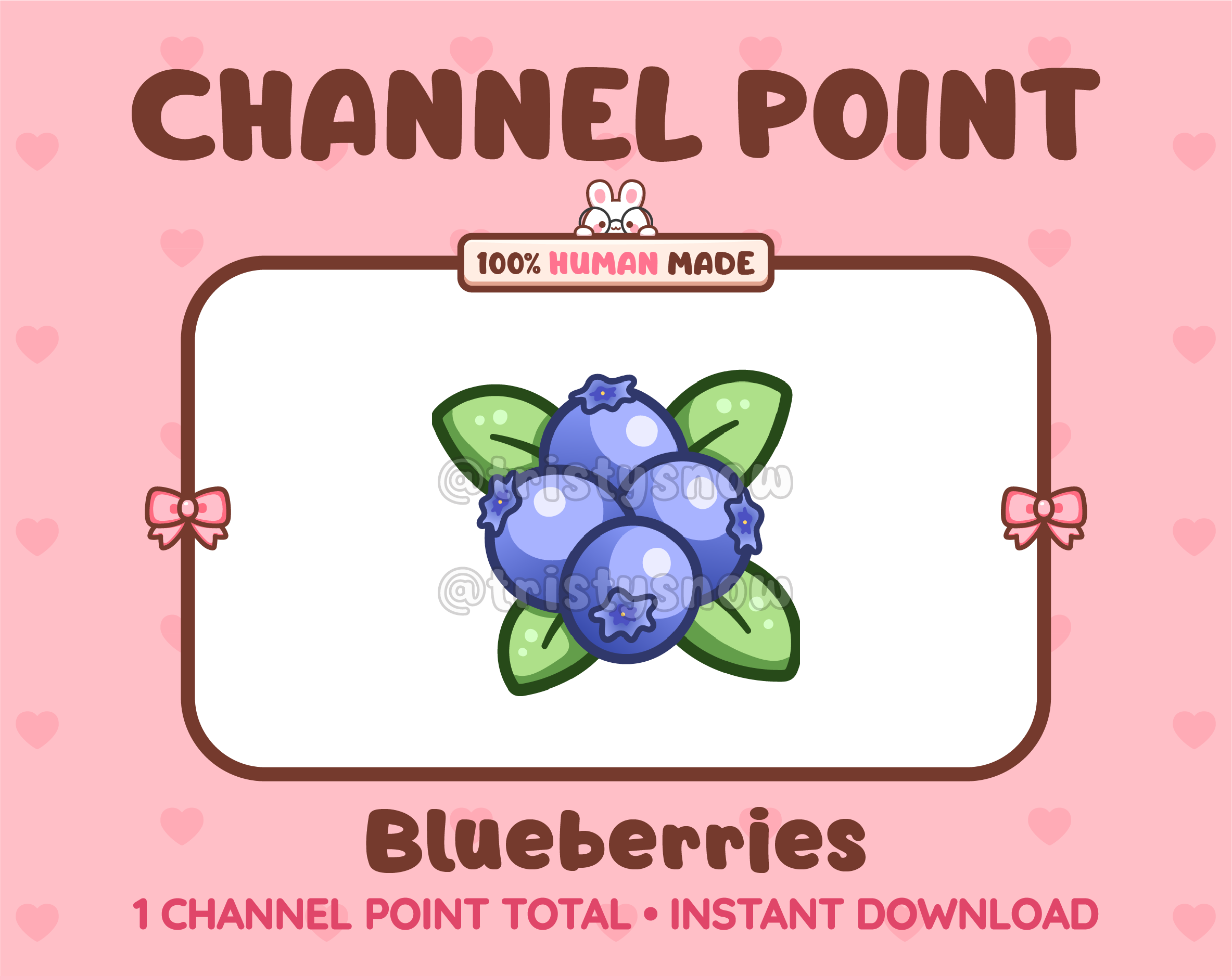 Blueberries Twitch channel point icon.