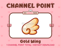 Gold Wing Twitch channel point icon.