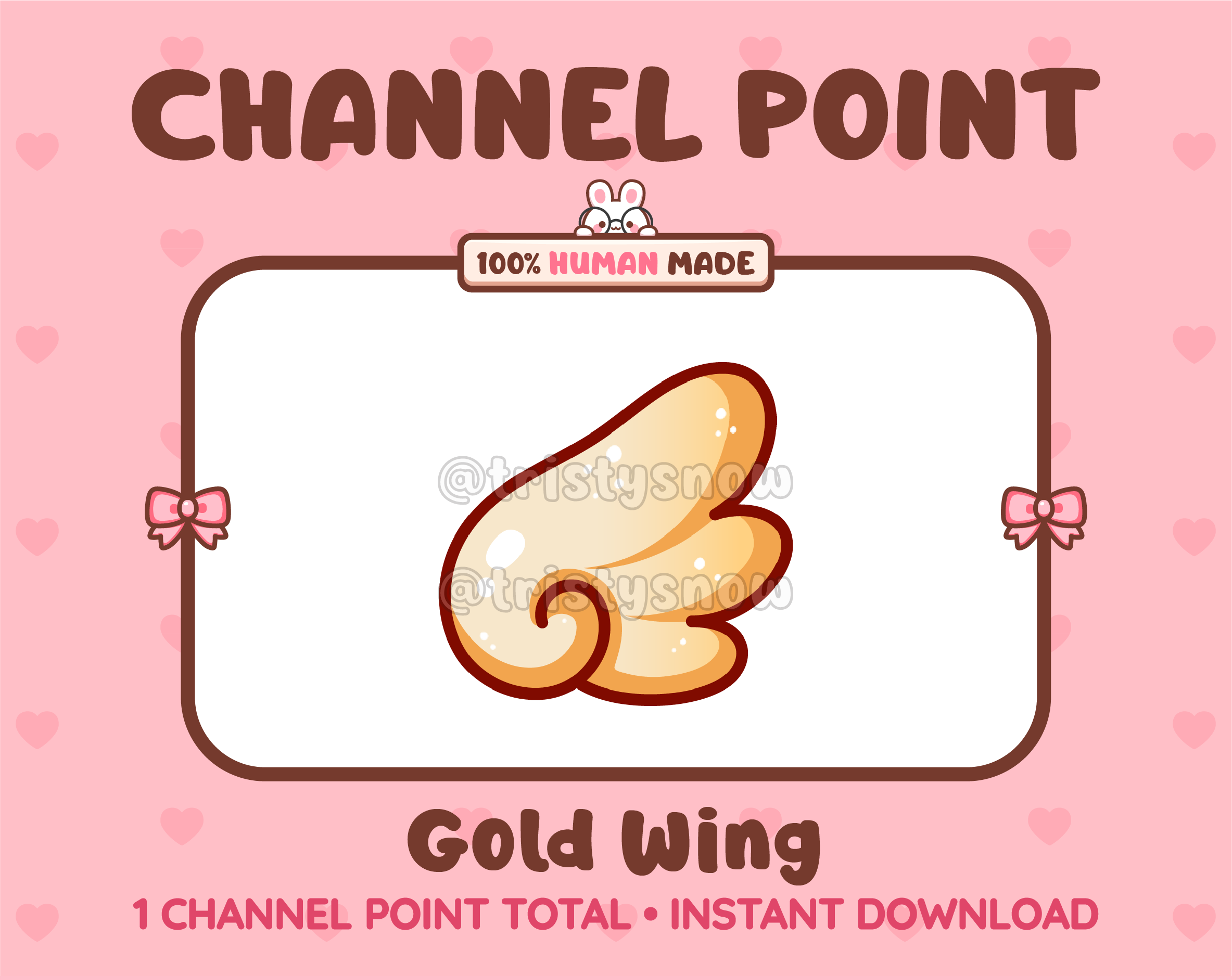 Gold Wing Twitch channel point icon.