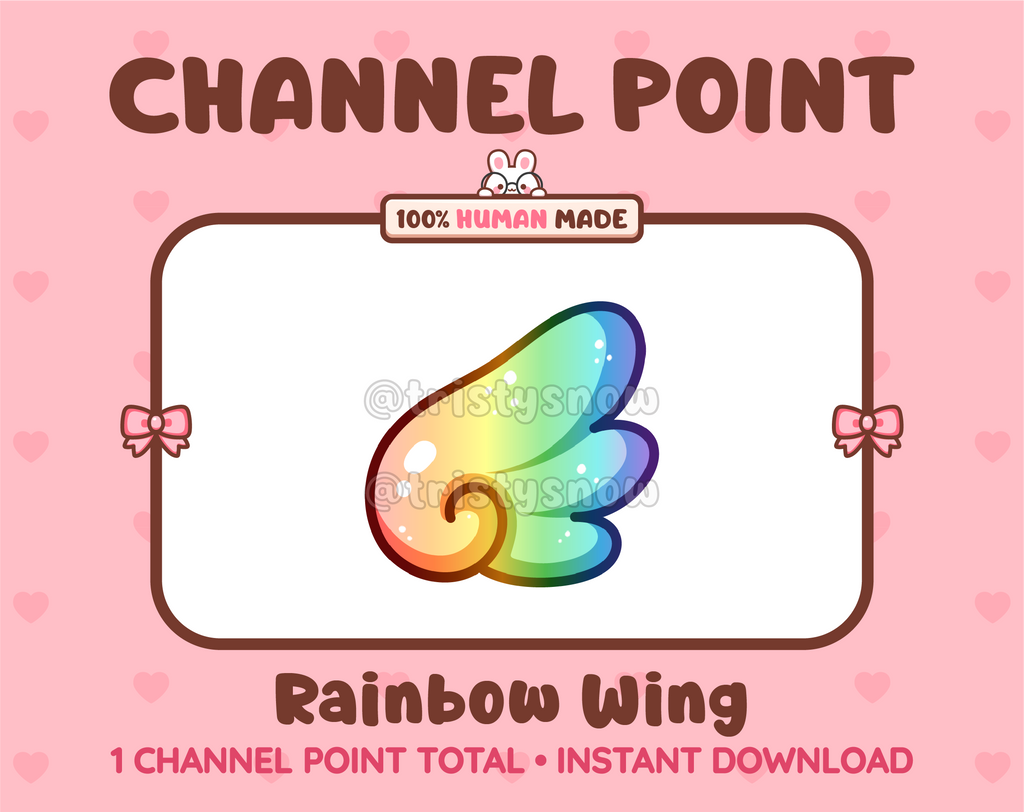 Rainbow Wing Twitch channel point icon.