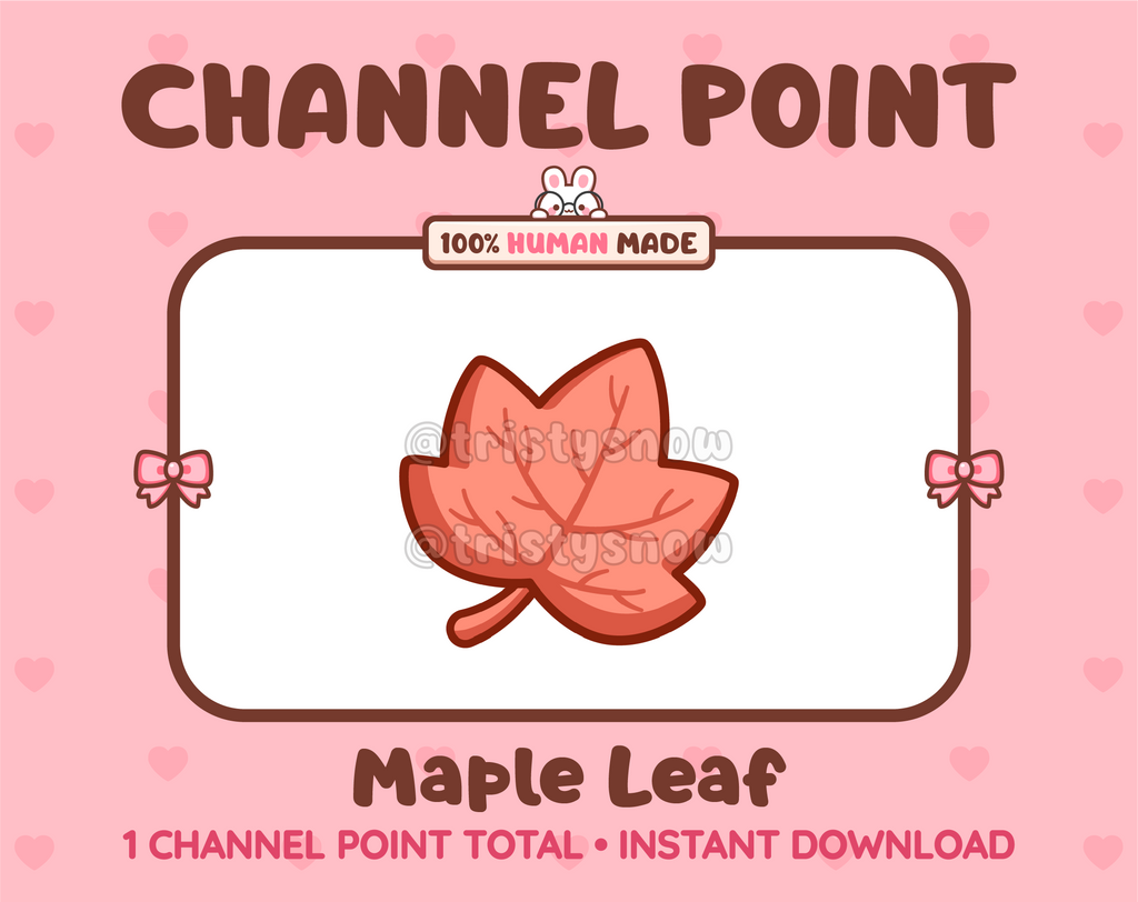 Maple Leaf Twitch channel point icon.