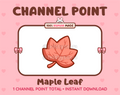 Maple Leaf Twitch channel point icon.