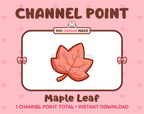 Maple Leaf Twitch channel point icon.