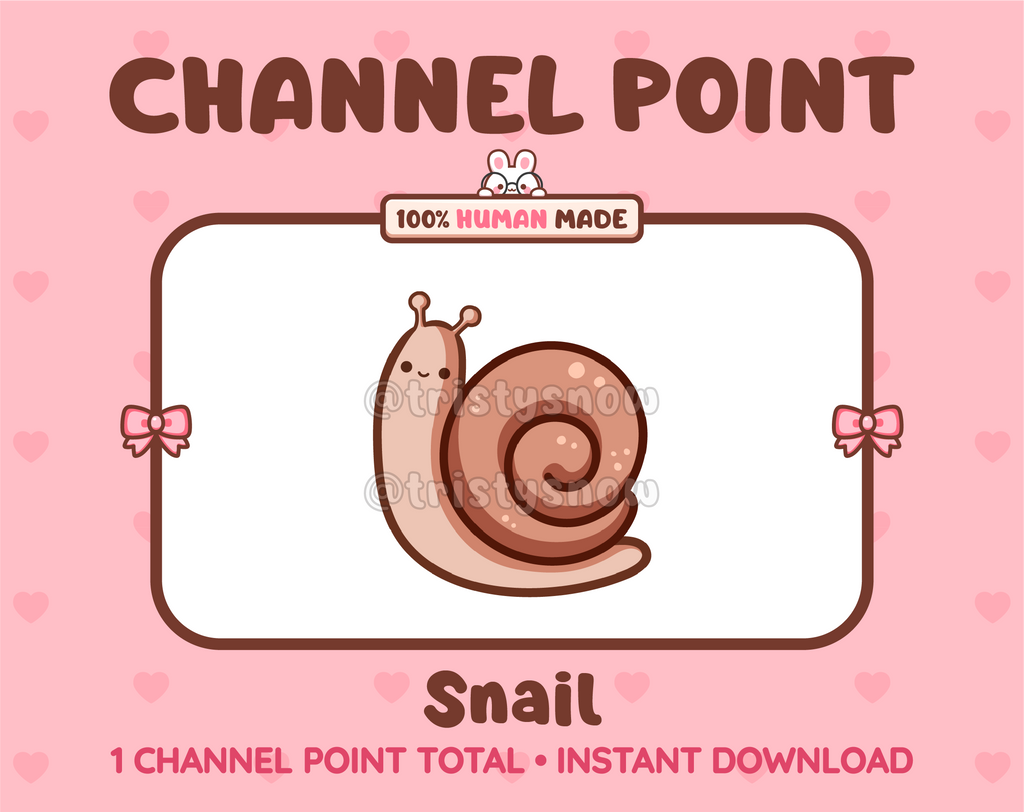 Snail Twitch channel point icon.