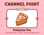 Pumpkin Pie Twitch channel point icon.