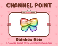 Rainbow Bow Twitch channel point icon.