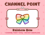 Rainbow Bow Twitch channel point icon.
