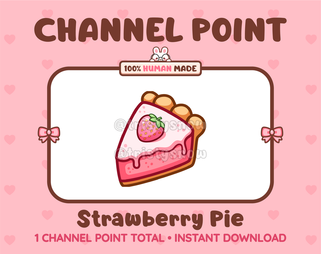 Strawberry Pie Twitch channel point icon.