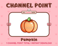 Pumpkin Twitch channel point icon.