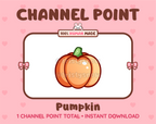 Pumpkin Twitch channel point icon.