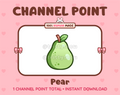Pear Twitch channel point icon.