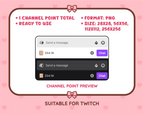 White Chocolate without wrapper Twitch channel point icon preview with format and size information.